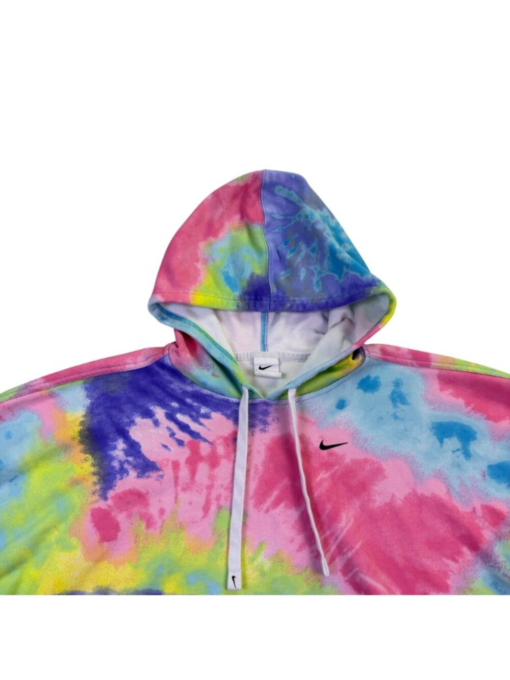 Nike Womens Multicolor Tie Dye Oversized Hoodie With Pockets Size XXL - Picture 4 of 10